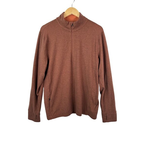 prAna Men's Altitude Tracker 1/4 Zip Sweater athleisure sz M - Picture 1 of 8